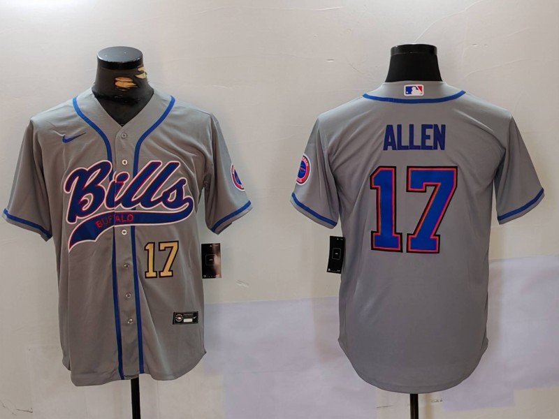 Men Buffalo Bills #17 Allen Grey Joint Name 2024 Nike Limited NFL Jersey style 9121->indianapolis colts->NFL Jersey